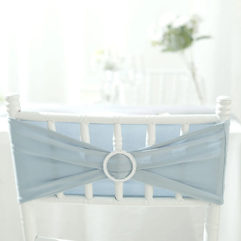 20 Round 2.5" Rhinestone Metal Buckle Chair Decorations