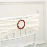 20 Round 2.5" Rhinestone Metal Buckle Chair Decorations - Gold