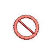 20 Round 2.5" Rhinestone Metal Buckle Chair Decorations - Gold