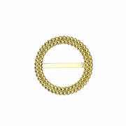 20 Round 2.5" Rhinestone Metal Buckle Chair Decorations - Gold SASH_PIN_015_GOLD