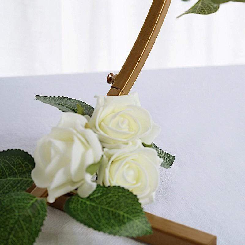 20" Round Metal Floral Hoop Standing Wreath Centerpiece Ring