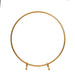 20" Round Metal Floral Hoop Standing Wreath Centerpiece Ring WOD_HOPMET5_20_GOLD