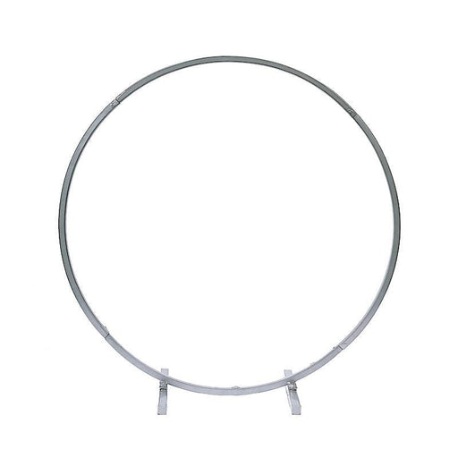 20" Round Metal Floral Hoop Standing Wreath Centerpiece Ring WOD_HOPMET5_20_SILV
