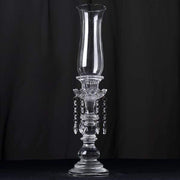 20" tall Crystal Glass Hurricane Taper Candle Holder - Clear CHDLR_GLAS_016