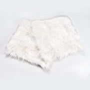 20"x20" Faux Fur Throw Sheepskin Rug Chair Cushion