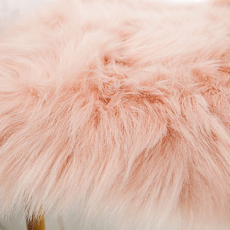 20"x20" Faux Fur Throw Sheepskin Rug Chair Cushion
