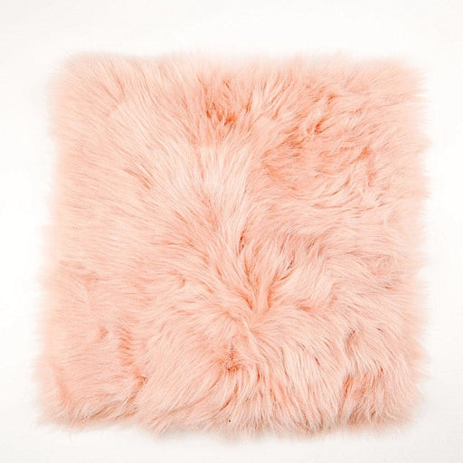 20"x20" Faux Fur Throw Sheepskin Rug Chair Cushion FURN_CUSHFUR01_080