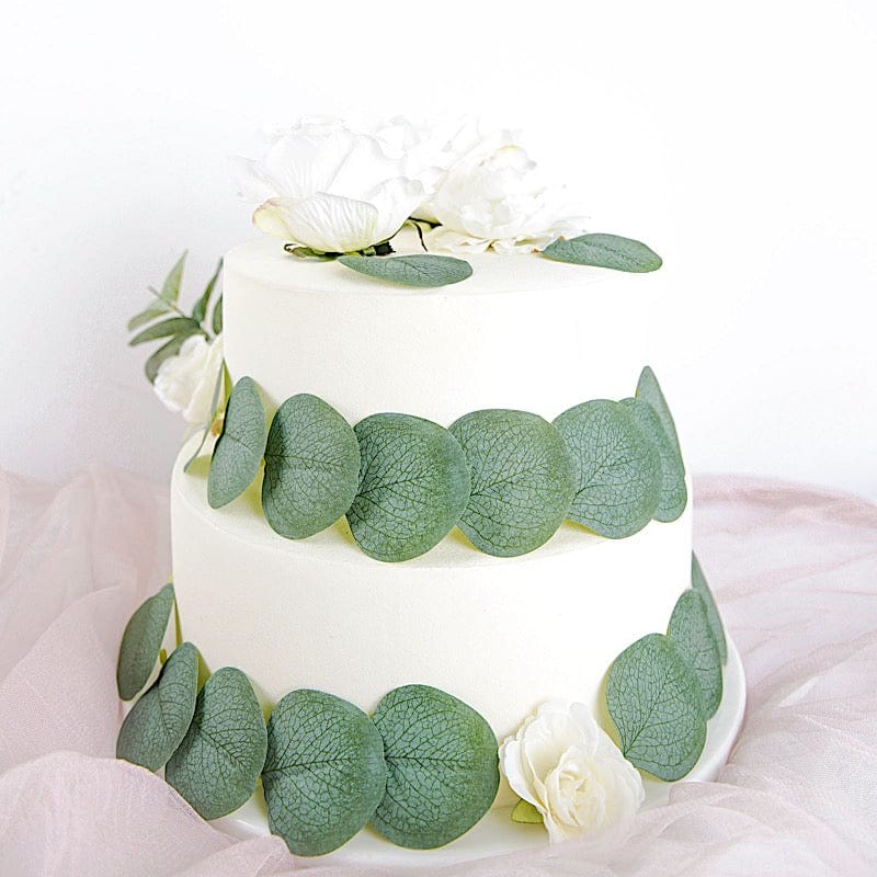 200 pcs Artificial Greenery Eucalyptus leaves - Frosted Green ARTI_LEAF_02_FRO