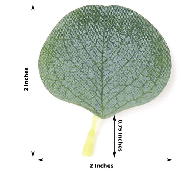 200 pcs Artificial Greenery Eucalyptus leaves - Frosted Green ARTI_LEAF_02_FRO