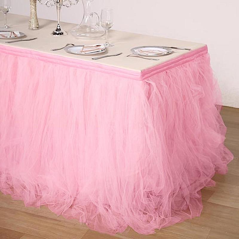 Multi Layers Tulle Table Skirt