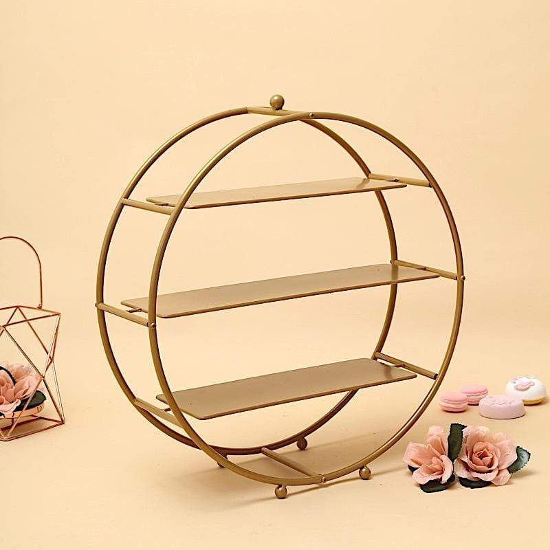 21" tall Round Metal Wheel Cupcake Holders Display Stand