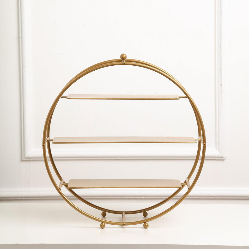 21" tall Round Metal Wheel Cupcake Holders Display Stand