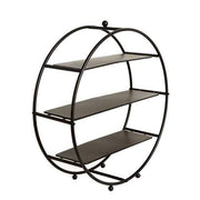21" tall Round Metal Wheel Cupcake Holders Display Stand CAKE_STND_R01_22_BLK