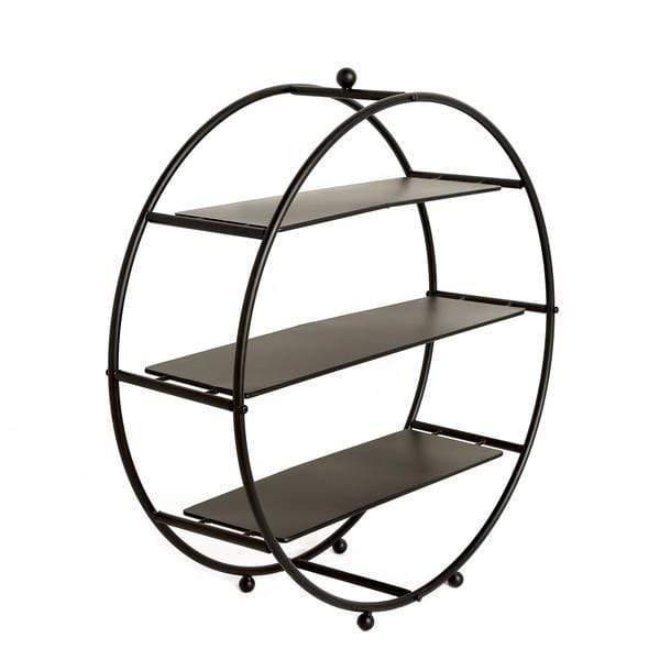 21" tall Round Metal Wheel Cupcake Holders Display Stand CAKE_STND_R01_22_BLK