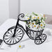 22" long Tricycle Plant Stand Metal Flower Planter Holder - Black PLNT_MET_001_BLK
