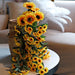 22" tall Silk Sunflowers Artificial Hanging Vine Bush - Yellow ARTI_SUN_003_YEL