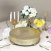 22" wide Round Floral Embossed Wedding Cake Stand