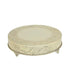 22" wide Round Floral Embossed Wedding Cake Stand CAKE_RND1_22_GOLD