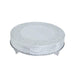22" wide Round Floral Embossed Wedding Cake Stand CAKE_RND1_22_SILV