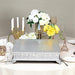 22" x 22" Square Floral Embossed Wedding Cake Stand