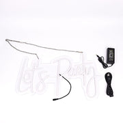 23" Let's Party Neon Sign LED Backdrop Hanging Wall Decor Lights - Warm White LED_NEOSIGN01_PRTY_CLR