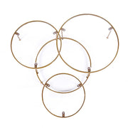 23" Round 3 Tier Metal Cake Dessert Stand with Acrylic Plates - Gold and Clear CHDLR_CAKE15_GOLD