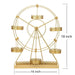 23" tall Rotating Ferris Wheel Metal Cupcake Holders Stand - Gold CAKE_STND_WHEL_GD