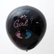 24" Boy or Girl Round Pop Kit Latex Balloons with Confetti