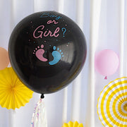24" Boy or Girl Round Pop Kit Latex Balloons with Confetti