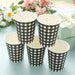 24 Checkered 9 oz All Purpose Paper Cups - Disposable Tableware