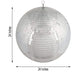 24" Extra Wide Glass Mirror Disco Ball Ornaments