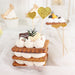 24 Glittered Heart Cake Toppers Picks - Gold CAKE_TOP_013_HRT_GOLD