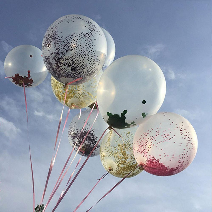 24" Large Latex Helium Air Transparent Balloon - Clear BLOON_CLR001_24
