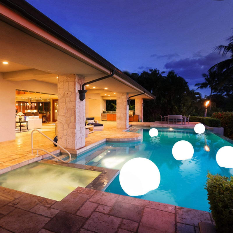 24" LED Ball Orb Battery Operated Floating Pool Light - Assorted LED_BALL15_24