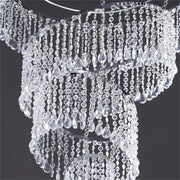 24" long x 18" wide Chandelier with Faux Crystal Beads CHDLR_009