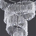 24" long x 18" wide Chandelier with Faux Crystal Beads CHDLR_009