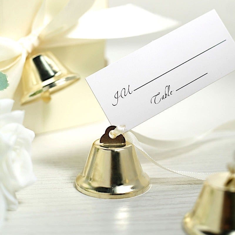 24 Mini Kissing Bells Wedding Gifts Party Favors - Gold FAV_BELL_01_L_GOLD