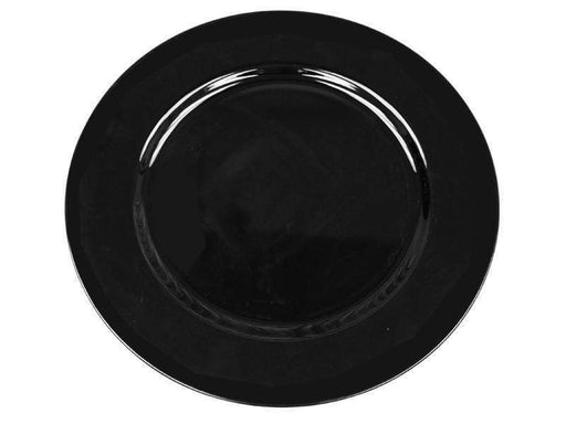 24 pcs 13" Round Charger Plates CHRG_1301_BLK