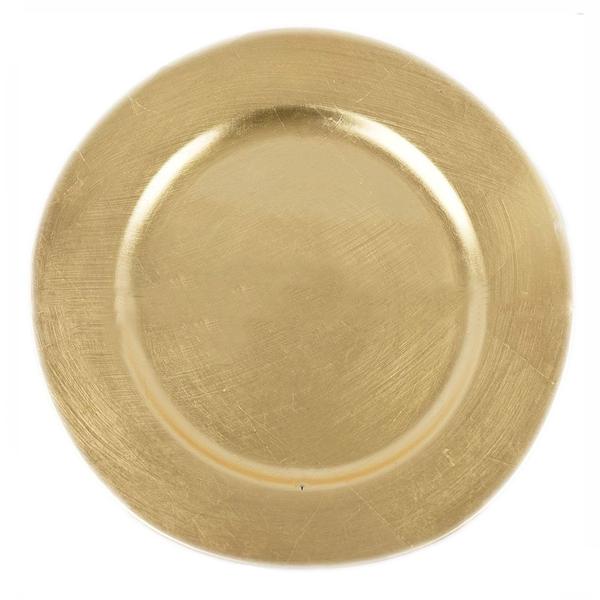 24 pcs 13" Round Charger Plates CHRG_1301_GOLD