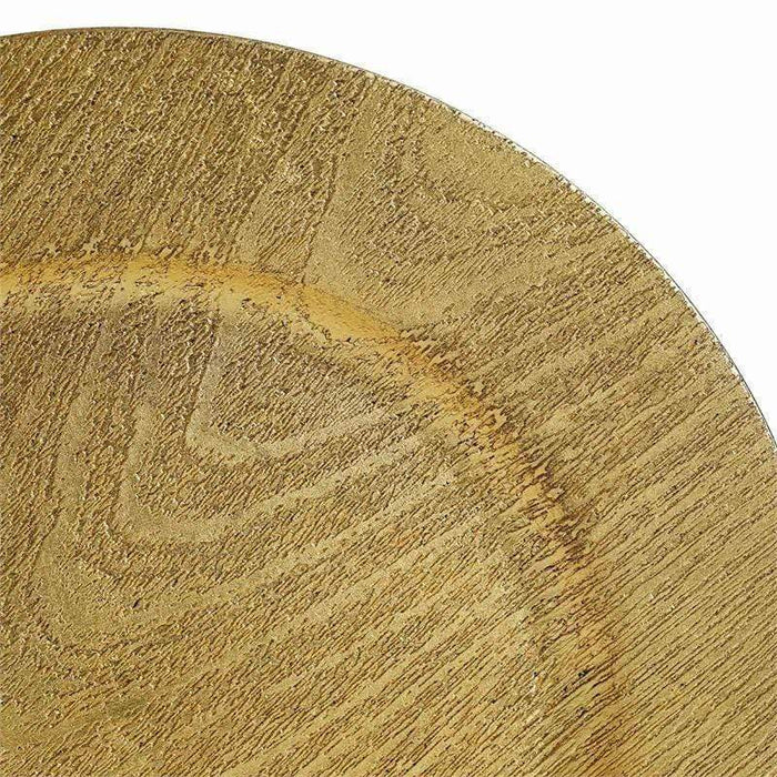 24 pcs 13" Round Wooden Textured Charger Plates