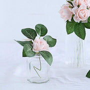 24 pcs 2" Mini Foam Rose Flowers Stems