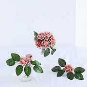 24 pcs 2" Mini Foam Rose Flowers Stems