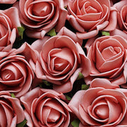 24 pcs 2" Mini Foam Rose Flowers Stems