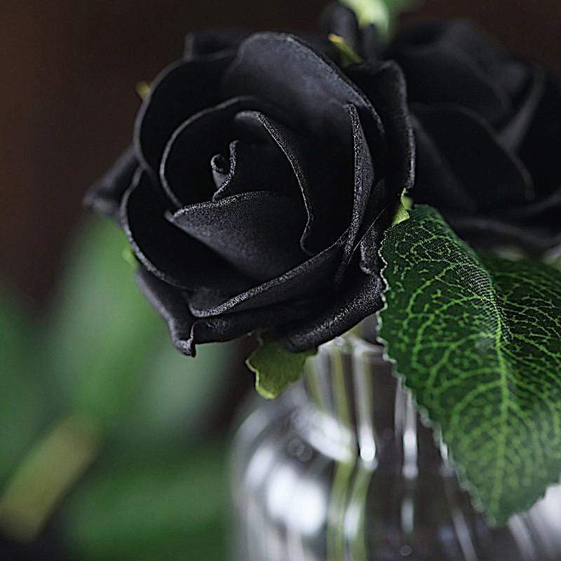 24 pcs 2" Mini Foam Rose Flowers Stems