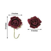 24 pcs 2" Mini Foam Rose Flowers Stems