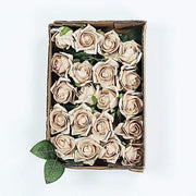 24 pcs 2" Mini Foam Rose Flowers Stems