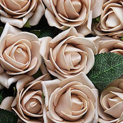 24 pcs 2" Mini Foam Rose Flowers Stems