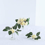 24 pcs 2" Mini Foam Rose Flowers Stems