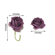 24 pcs 2" Mini Foam Rose Flowers Stems