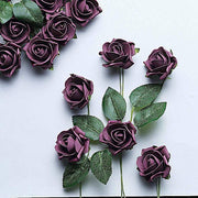 24 pcs 2" Mini Foam Rose Flowers Stems
